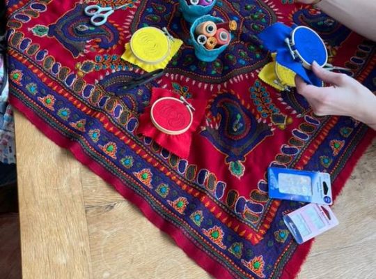 هنر دستی میترا (گل سینه، چشم‌ زخم، پته دوزی کرمانی) انگلستان – کاردیف